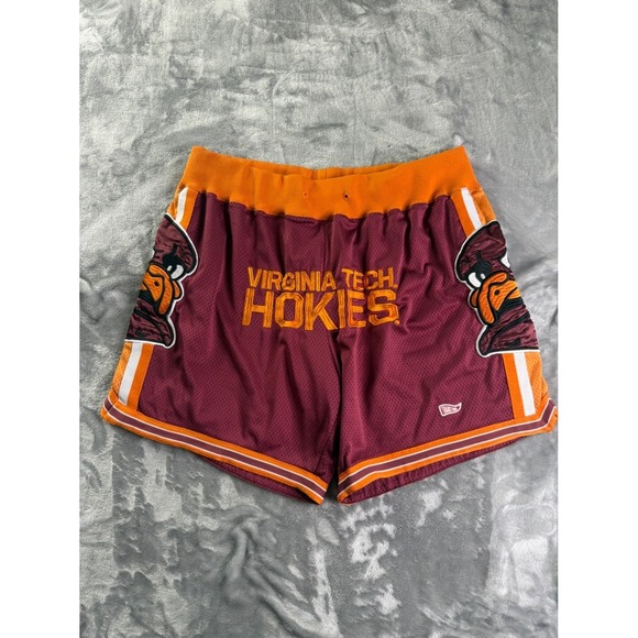 Tradition Other - Tradition Virginia Tech Hokies Basketball Shorts Men XL Maroon Orange Mesh